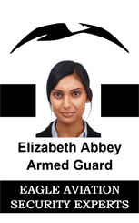 Modern eagle security id badge template