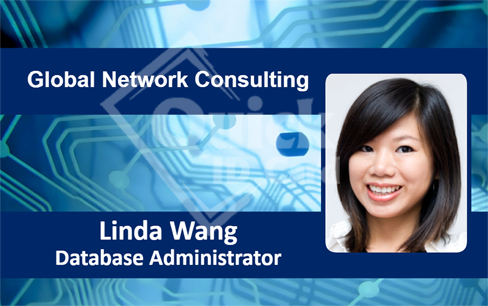 Template ID badge for Global Network Consulting on a circuit board background, photo of a smiling Database Administrator; features wear resistant, bend resistant 40mil thick option Template ID badge for Global Network Consulting on a circuit board background, photo of a smiling Database Administrator; features wear resistant, bend resistant 40mil thick option