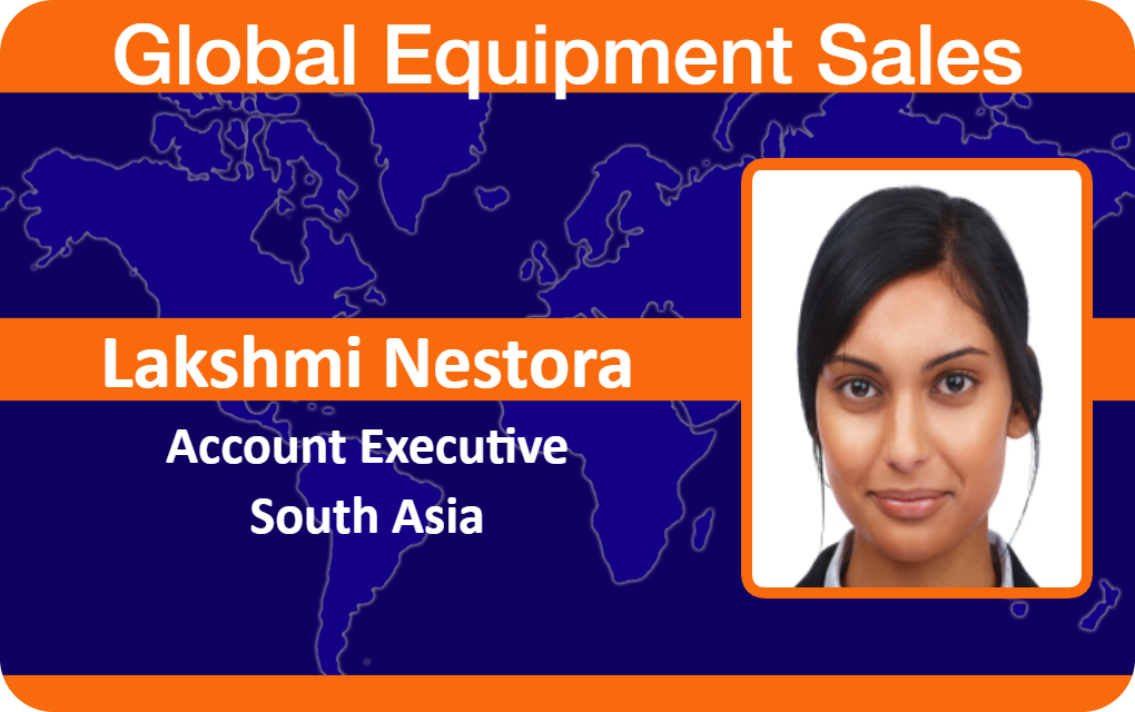 Template ID badge for Global Equipment Sales, Account Executive for South Asia, includes a headshot and world map background; made with durable PVC and wear resistant design Template ID badge for Global Equipment Sales, Account Executive for South Asia, includes a headshot and world map background; made with durable PVC and wear resistant design