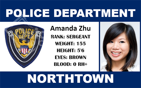 Law enforcement ID card horizontal Law enforcement ID card horizontal