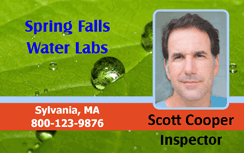 Template ID card with leaf and water drops background, text, inspector photo; waterproof, durable PVC, 40mil thick option, added security holographic overlay option Template ID card with leaf and water drops background, text, inspector photo; waterproof, durable PVC, 40mil thick option, added security holographic overlay option