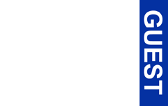 Template for an id card or id badge: blue vertical rectangle on right with white text “GEST” top to bottom; rest is white. Durable PVC, wear resistant, 40mil thick option Template for an id card or id badge: blue vertical rectangle on right with white text “GEST” top to bottom; rest is white. Durable PVC, wear resistant, 40mil thick option