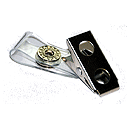 2.75'' Clear Vinyl 2-Hole Clip with Large Snaps