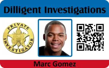 Electric ID badge template preview