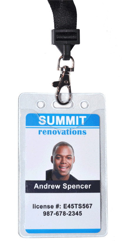 Company ID cards  Make employee plastic photo ID badges in