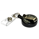 1.25'' Black Round Reel with Slide Style Belt Clip