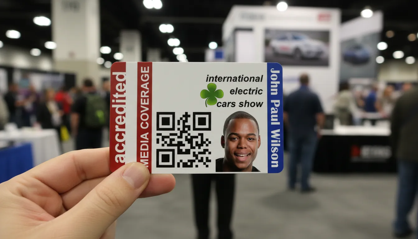 PVC ID card template with brown and white color blocks, logo area, and text fields.