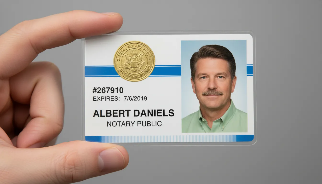 Durable ID card with blue and white design, featuring photo area, name, and company logo.