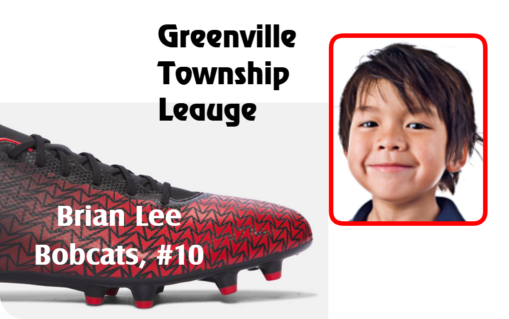 Template features soccer cleat with custom team text, photo ID badge beside a smiling boy; durable PVC, 40mil thick option, waterproof, added security holographic overlay option