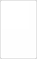 A template ID card or ID badge featuring a plain white, vertically oriented rectangular shape with slightly rounded corners and a thin black border, made of durable PVC and waterproof